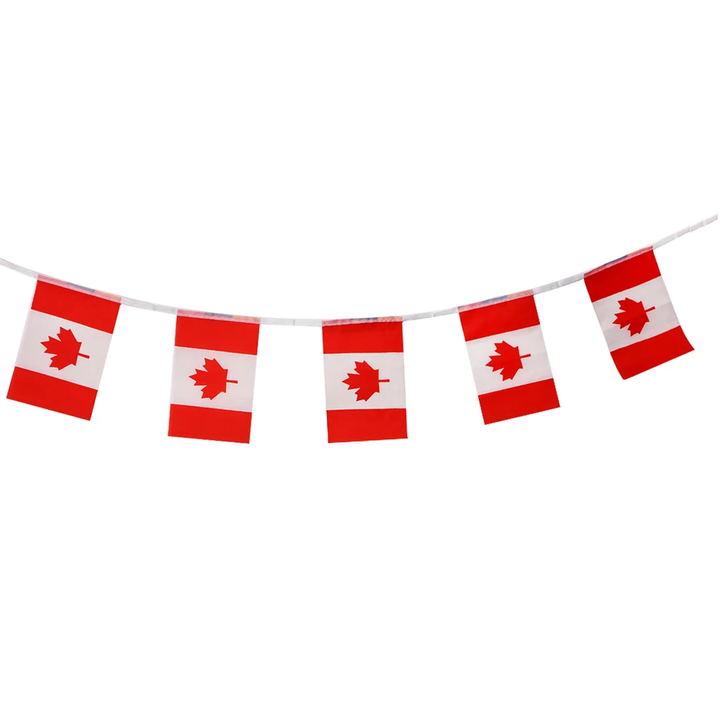 Canada Flags  Football Soccer String Flags Banner Decor 5.5M