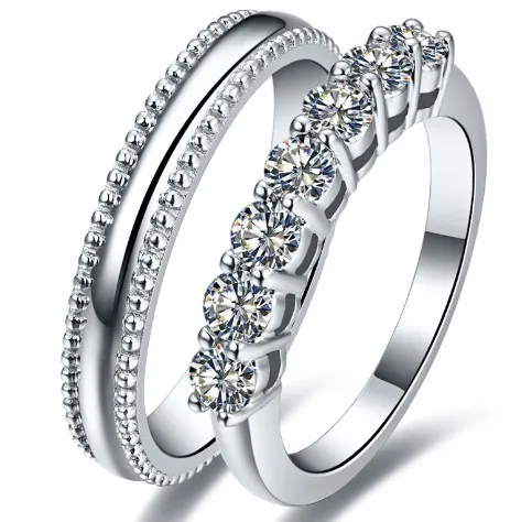 Женское кольцо с надписью Love Couple Promise NSCD красивый бриллиант из стерлингового