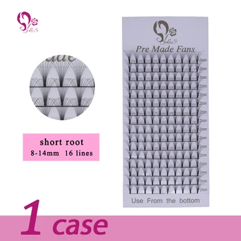 

J&S 10D 0.07mm premade fans eyelashes extension Russian volume individual make up tools big fans