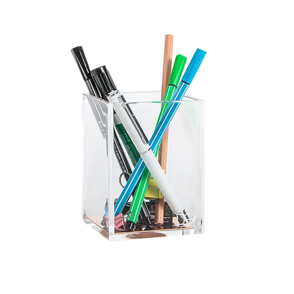 Premium Acrylic &rose Gold Pencil/Pen Holder Desk kit in Pen Holders