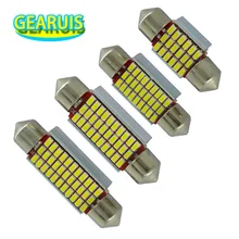 100 Uds de bóveda del adorno Luzes C5W NENHUM Polar 0.12A 31mm 36mm 39mm 41mm, 18mm, 27 30 33 SMD 3014 LED luzes de Mapa Lampada de Xenonio