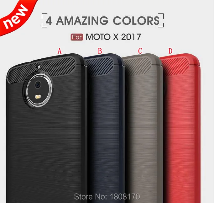Гибридный защитный чехол из углеродного волокна для Huawei Y5 2017 MOTO E4 Plus X мягкий ТПУ