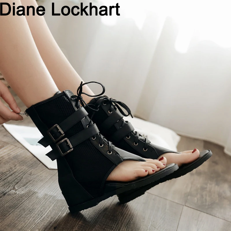 womens flat summer boots