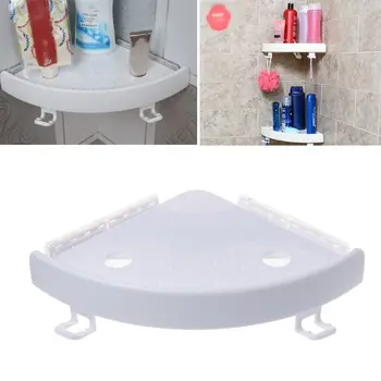 

Bathroom Shelf Qrganizer Snap Up Shelf Corner Shelf Caddy Bathroom Plastic Corner Shelf Shower Storage Wall Holder W329