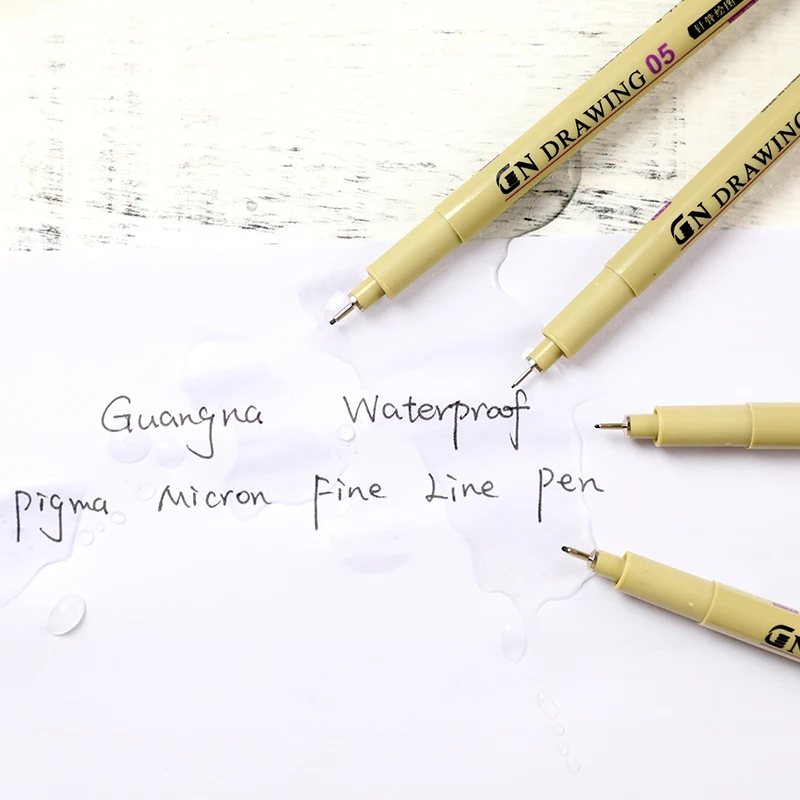 Permanent Marker Pen Marker Pens Permanent Marker Pen Marker Paint Marker Pen Markers Pen Marker Pen Art Marker Pens Art Markers Paint Marker Pens 1 Pcs Pigment Liner Pigma Micron Ink Marker Pen 0.05 0.1 0.2 0.3 0.4 0.5 0.8 1.0 BR Different Tip Black Fineliner Sketching Pen
