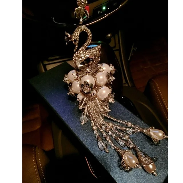 Fashion Dream Catcher Swan ornaments car hanging pendant decorations