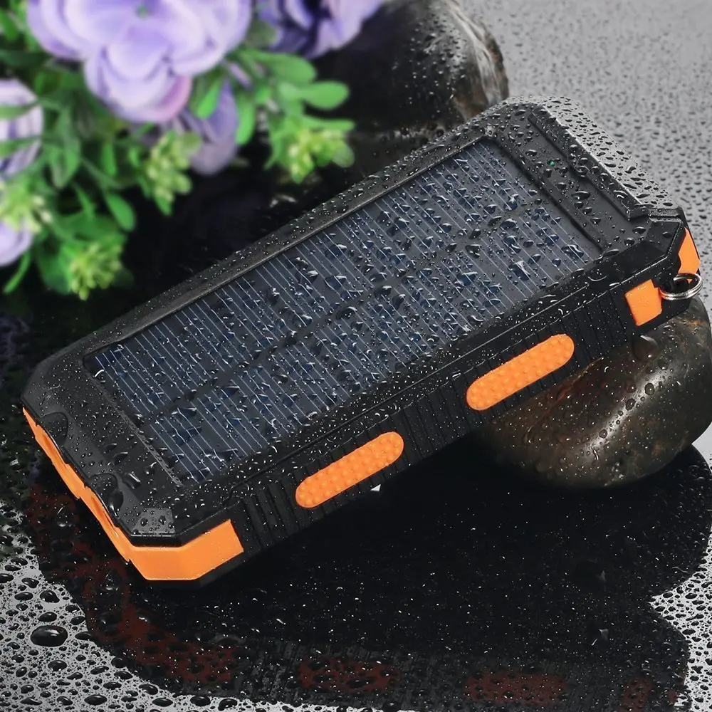 AKASO Solar 20000mah F5S для всех телефонов зарядное устройство аккумулятор портативный