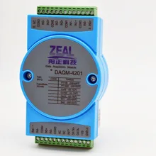 Термальность сопротивление Модуль сбора до 485 MODBUS промышленный Класс 6-way PT100 Вход измерение температуры daqm 4201