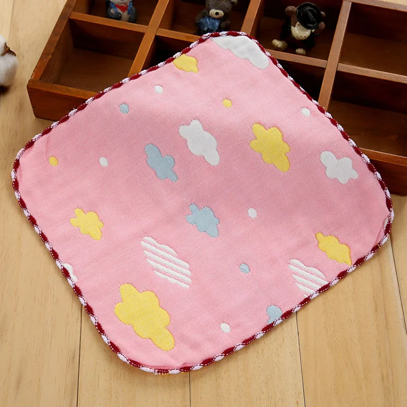 Baby's Kids Newborn Children Cotton Gauze Square Handkerchiefs Animals Clouds Saliva Towel 22*23.5CM FS0585