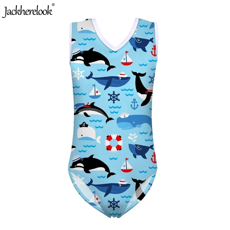 

Jackherelook Undersea Animal Dolphin Jellyfish Octopus Printed Boys Bathing Wear Comfortable Kids Beach Swimming Suit Blue 3-14