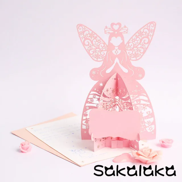 3d luxury handmade christmas greeting cards 3d stereo handmade pop up sweet festival wishes card angel - 3d Greeting Cards 3d luxury handmade christmas greeting cards 3d stereo handmade pop up sweet festival wishes card angel - 3d Greeting Cards