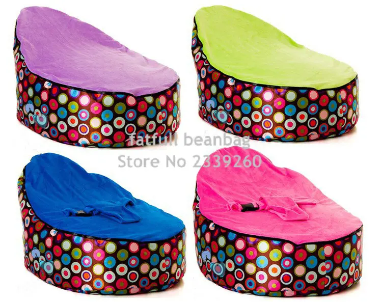 Только Чехол, без наполнителя-красивая разноцветная сумка в горошек для младенцев, Детская переносная сумка-бини, стул без бобов