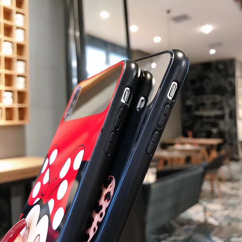 Для iphone 11 Pro Max зеркальное стекло милый hello kitty кот Минни чехол Мобильный чехол для телефона для iphone 6 6s 7 plus 8 plus X XR XS MAX