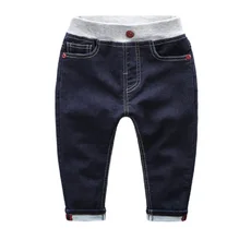 Hot Selling Size 90 120 2016 Spring Autumn Solid Children Jeans Pants For Boys Trousers Kids