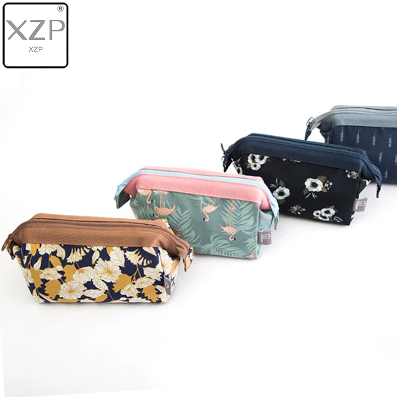 XZP Flamingo Flower Printed Cosmetic Bag Women Necessaire Make Up Bag Travel Waterproof Portable Makeup Bag Toiletry Kits XZP Flamingo Flower Printed Cosmetic Bag Women Necessaire Make Up Bag Travel Waterproof Portable Makeup Bag Toiletry Kits