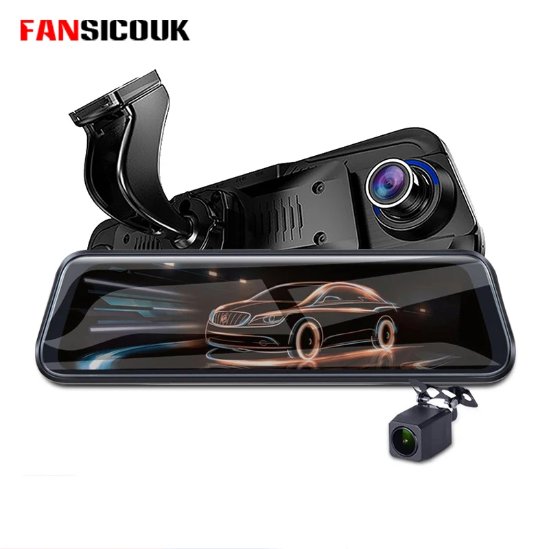 

4G Android Car Mirror Dash Camera 1080P Recorder Mirror With Rear View Camera ADAS WIFI Car Dvr Custom Bracket 2019 New