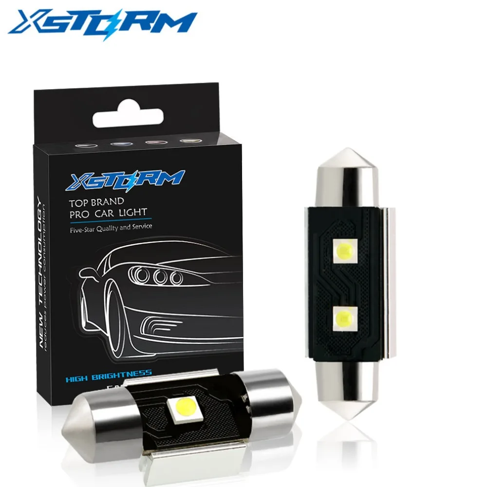 

2Pcs C5W LED Bulbs Festoon Light with Canbus 31mm 36mm 39mm 41mm Auto Dome Lamp License Plate Car Interior Bulb 12V