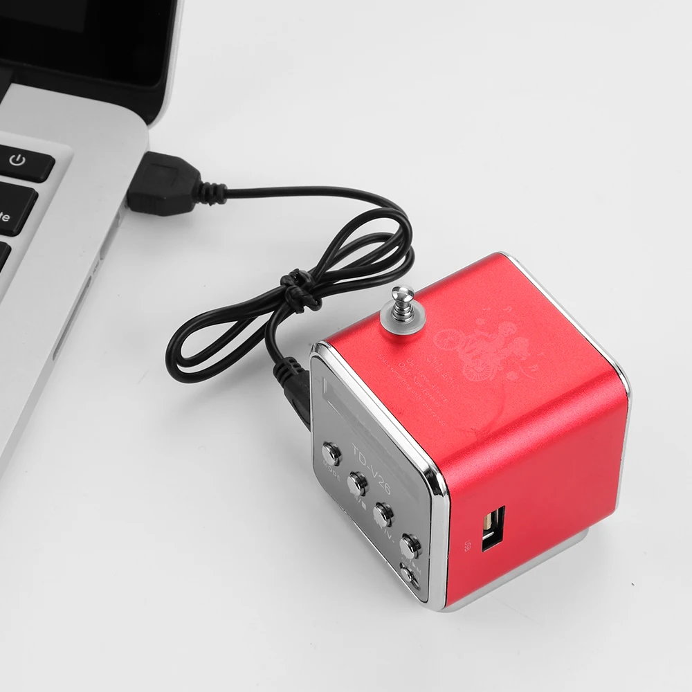 Vapeonly TD V26 цветной мини динамик стерео Бас музыкальный плеер Поддержка USB SD TF карта