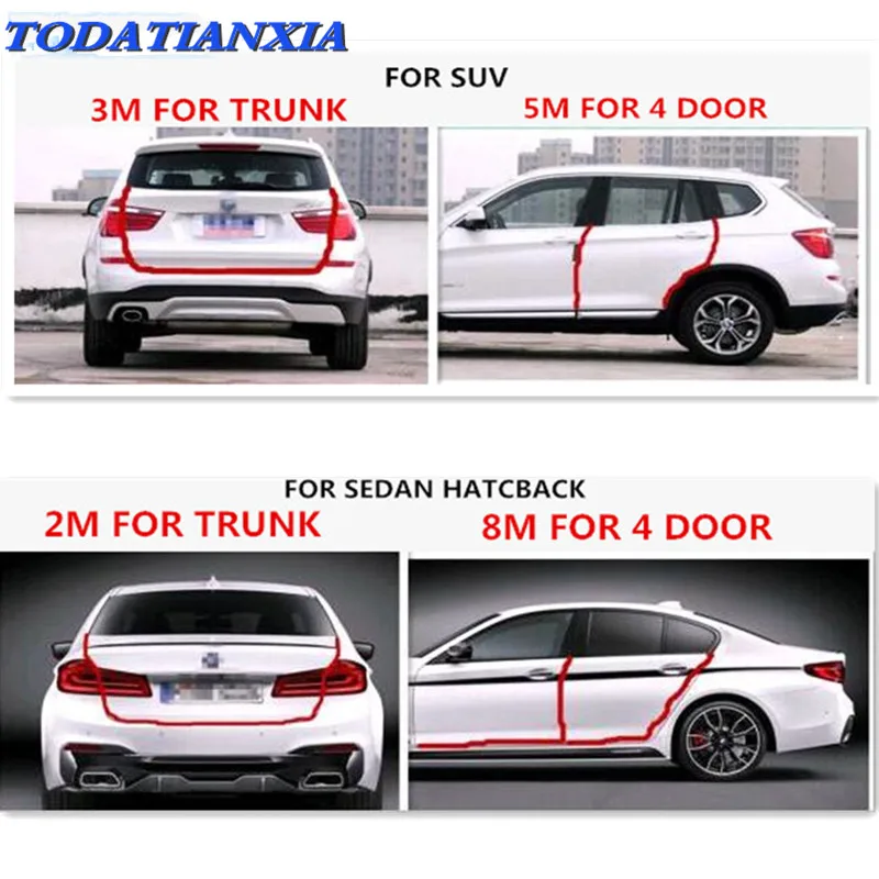 Car Styling Door Edge Side Protector Protection Strips For Mazda
