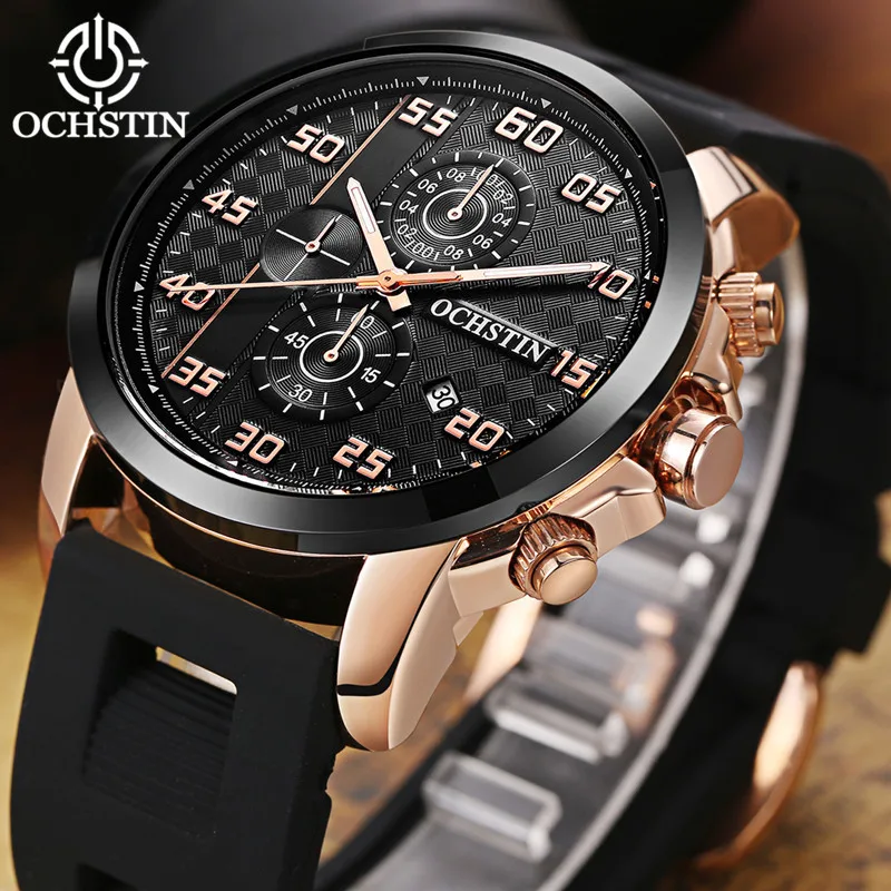 Часы мужские кварцевые с силиконовым ремешком в стиле милитари|wristwatch brand|wristwatch for