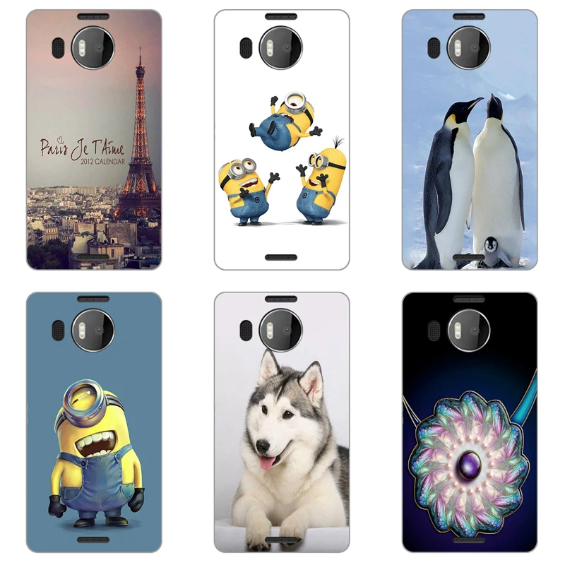 

Fashion Hard Plastic Phone Case for For Microsoft Lumia 950 XL Lumia 950XL Colorful UV Painting Phone Back Cover Cases