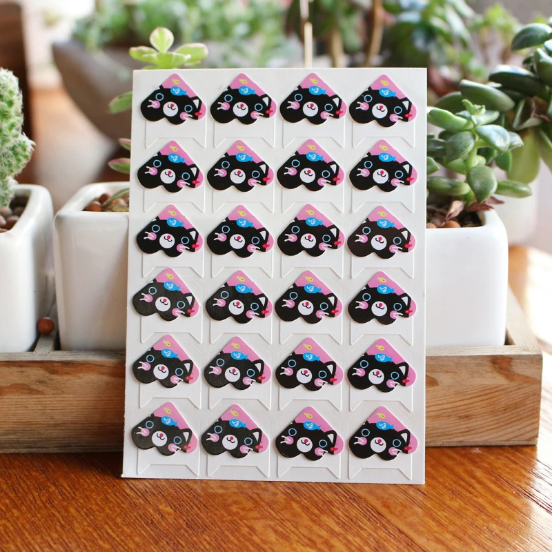 120 pcs/lot 5 sheets DIY Cute little animal Corner Paper Stickers for