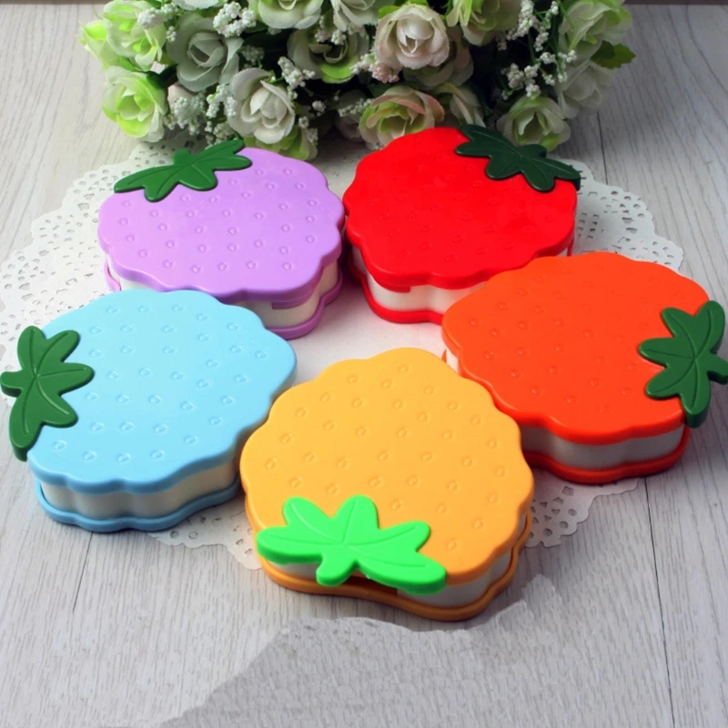 

2018 NEW Contact Lens Box Case Eyes Care Travel Storage Strawberry Container Mirror Gifts