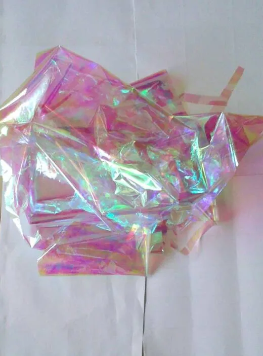 

16mic JR-1665-01 Cellophane Angelina Film Roll For Fantasy Wings&Application 1020mm W*100m L