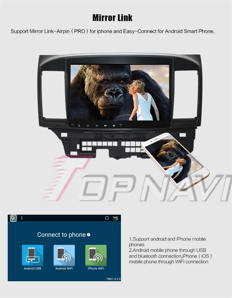 Sale 2 Din Android 8.1 10.1 Inch Car GPS Navigation Multimedia player For Mitsubishi Lancer EX 2010 2011 2012 2013 2014 -2016 Stereo 16