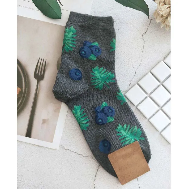 [EIOISAPRA] красивый жаккард/растения печати узор книги по искусству носки для девочек для женщин корейский животных/носки С КАКТУСОМ забавные