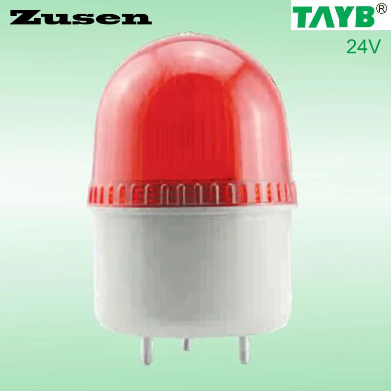 Zusen TB72D 24 В красный светодио дный маленькие мигающие ламы маячок охранной сигнализации сигнала Предупреждение свет светодио дный лампа