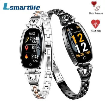 

H8 Smart Bracelet Women Wristband Blood Pressure Heart Rate Monitor Fitness Tracker IP67 Waterproof Smart Band Female Smartwatch