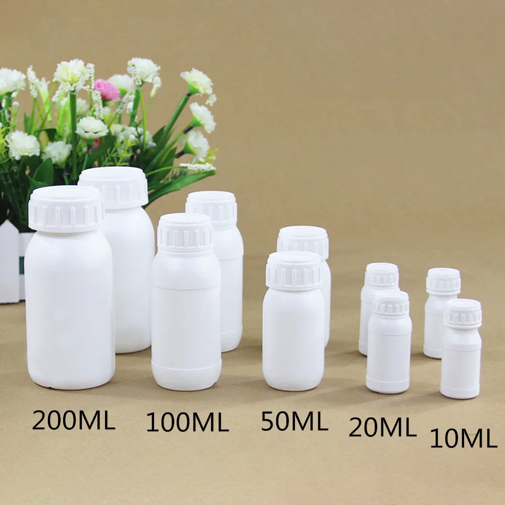 

10ML,20ML,50ML,100ML,200ML plastic bottle with screw cap small portable Refillable container
