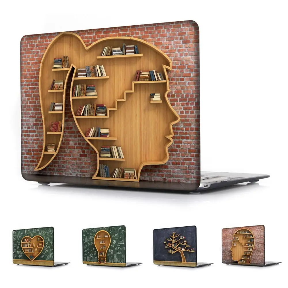 Уникальный чехол в стиле ретро для классной доски книжной полки с принтом Macbook Air