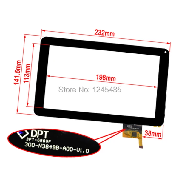 

NEW 9inch Touch Screen Digitizer DPT 300-N3849B-A00-V1.0 for Freelander PD50 PD60 ImPad 3412