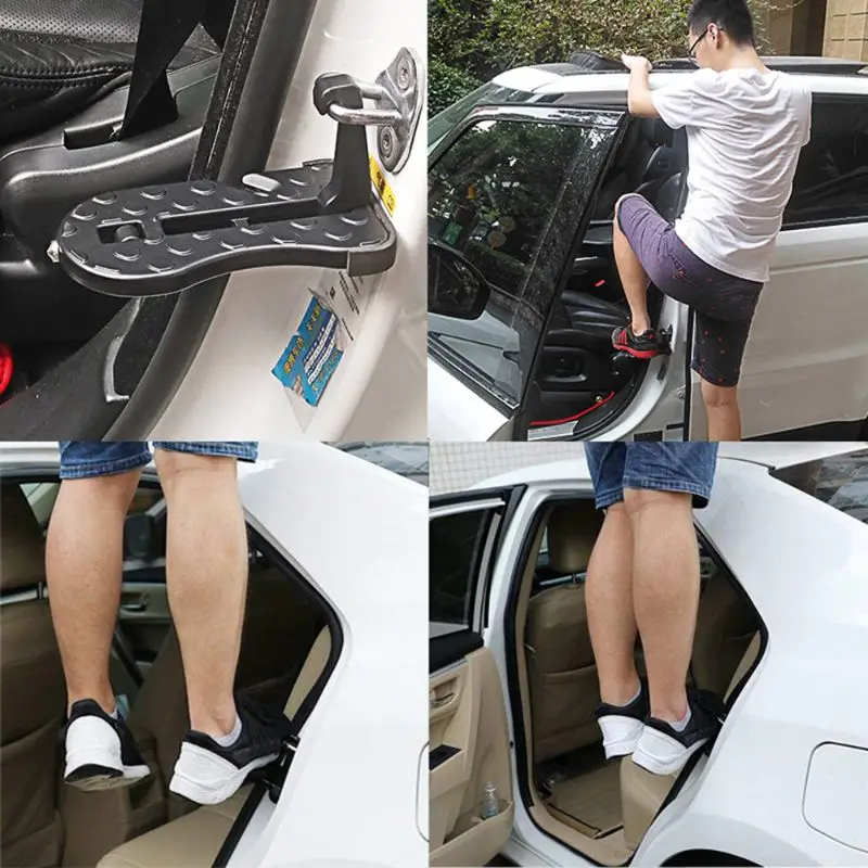 

Multifunction Foldable Car Door Hook Pedals Vehicle Rooftop Roof Rack Assistance Door Step For Car SUV qiang