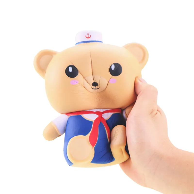 Bakeey Jumbo Bear Игрушки для мягких телефонов 17 см темно-синее медленное нарастающее при сжатии большая кукла игрушка рельефная пенополиуретан ароматизированный мягкий ремешок для телефона