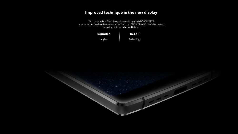 Doogee Mix 2, смартфон Helio P25, четыре ядра, 6 ГБ ОЗУ, 64 Гб ПЗУ, 16 Мп+ 13 МП, двойная камера, 5,99 дюймов, Безель, Andorid 7,1