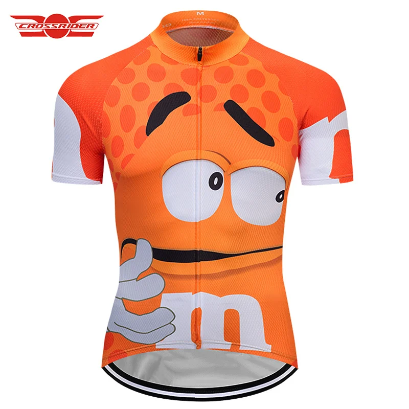 

Crossrider 2019 Orange Cycling Jersey Bicycle Clothing Funny Shirt Bike Wear Clothes Short Maillot Roupa Ropa De Ciclismo