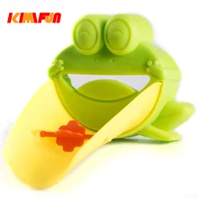 Extensor Torneira KIMIFUN 1 pcs bebe Brinquedos de Banho Bonito Dos Desenhos Animados Para Crianças miúdo Criança banheiro Lavar As Mãos Na Pia Do Banheiro Verde sapo