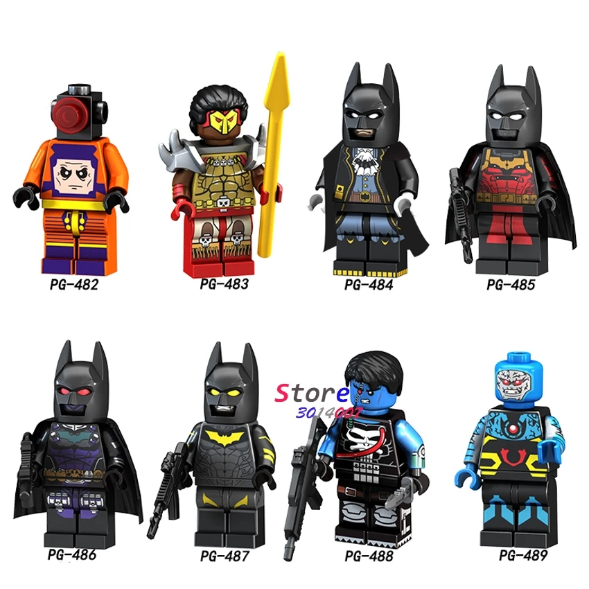 10Set-PG8154 10 комплектов, серия DC 5, Аквамен, чудо-женщина, Лига справедливости, Супермен, вспышка, киборг, Бэтмен, фигурка, модель, кубики, детские игрушки, подарок - Цвет: 10Set-PG8154