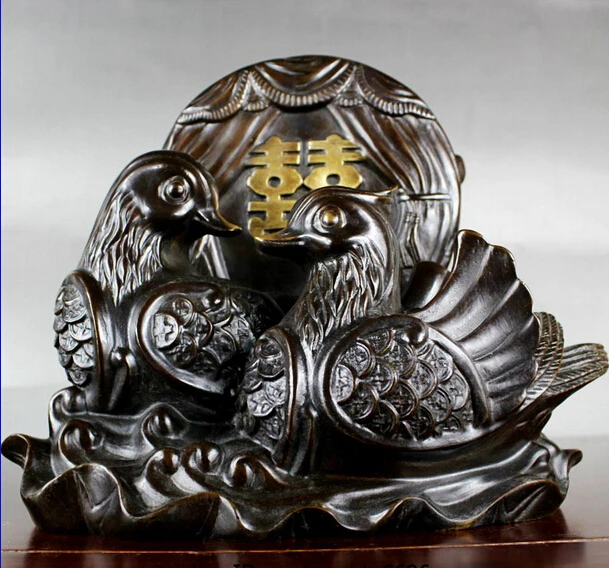 

Collectible bronze lion statue S0853 Chinese Pure bronze Copper Feng Shui Auspicious Lucky Elephant one Pair (B0413)
