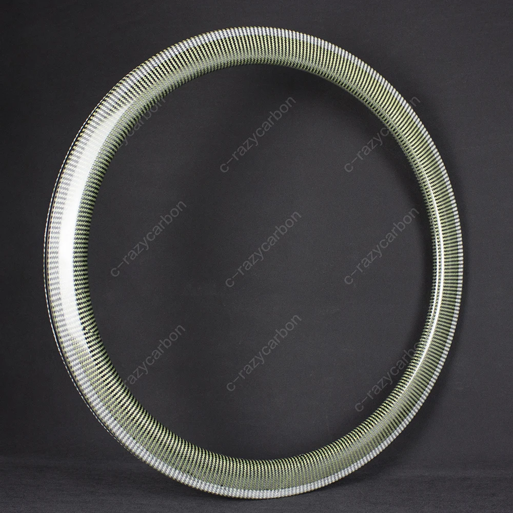 

2018 Free Coated Carbon Kevlar Bicycle Road Bike Wheels 700C 30MM Depth Road in 25mm Outer Width Tubular/Clincher