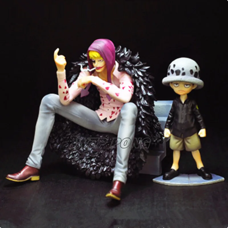 Новинка 2 шт./компл. аниме одна деталь детство Trafalgar Law Corazon игрушечные фигурки из ПВХ фигурка модель игрушки для детей подарок на день рождения