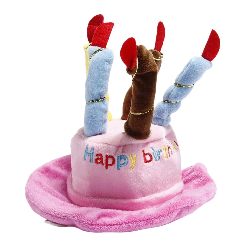 Милая шапка для собак Кепки поздравительная открытка с свечи для дня рождения для собак kerst hond navidad собака Перро hat