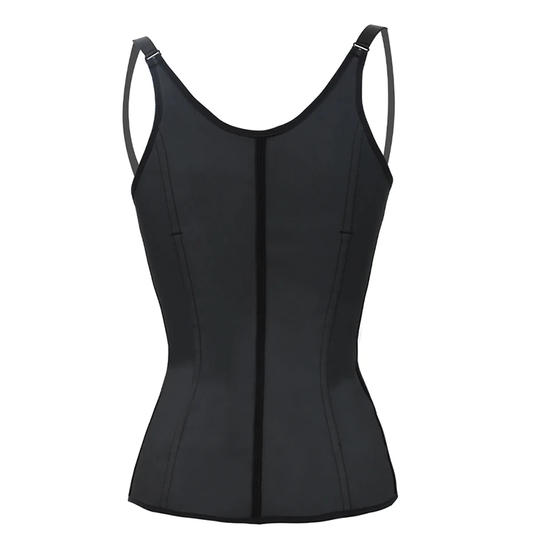 Women Slimming Waist Trainer Push Up Vest Body Shaper Tummy Latex Waist Cincher Neoprene Shapewear Bustier Corset Top underbust (16)