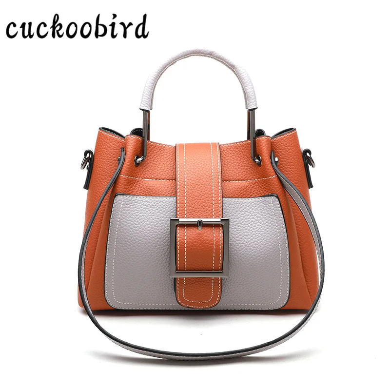 

Cuckoobird Hot Sale Women Messager Bags Solid Soft PU Leather Shoulder Bag Causal Crossbody Bag Women Zipper Handbags