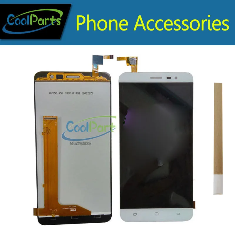 

1PC/Lot High Quality For Hisense HS-F20 F20t F20 LCD Display Screen+Touch Screen Digitizer Assembly With Tape Black White Color