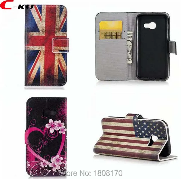 

C-ku UK USA Flag Wallet Leather Case For Samsung Galaxy A3 A5 A7 2017 J2 J5 J7 Prime A3 A5 A7 A8 Butterfly Zebra Starfall Cover
