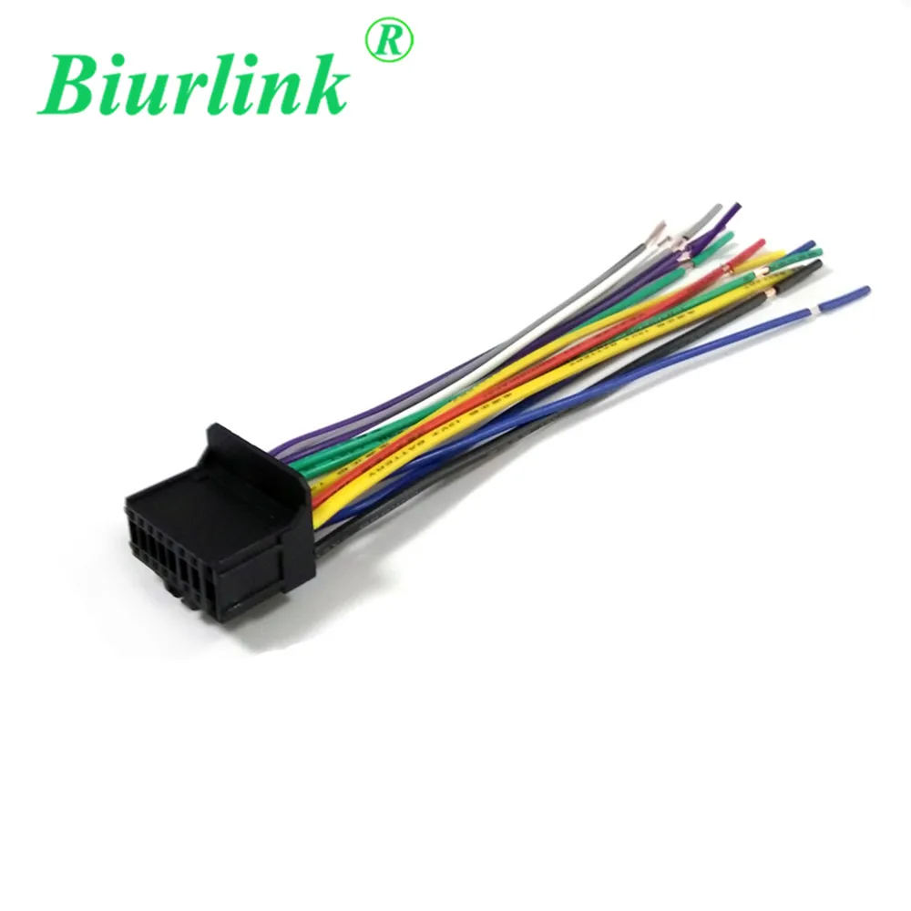 16Pin (24x10mm) Vehicle Stereo Radio Wire Adapter Plug Wiring Connector